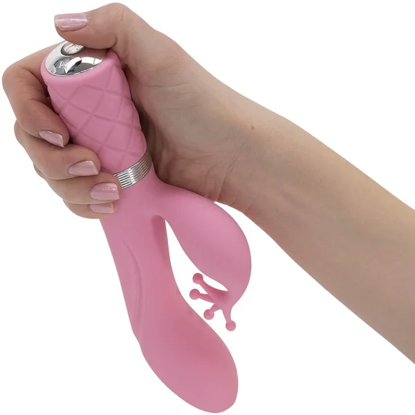 Pillow Talk Kinky Silicone Waterproof Rechargeable Dual Stimulation Vibrator - Pink — image 12 of 13