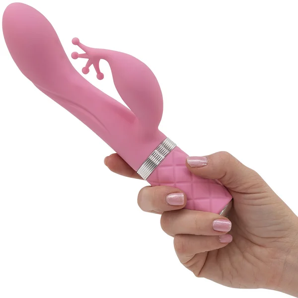 Pillow Talk Kinky Silicone Waterproof Rechargeable Dual Stimulation Vibrator - Pink — image 9 of 13