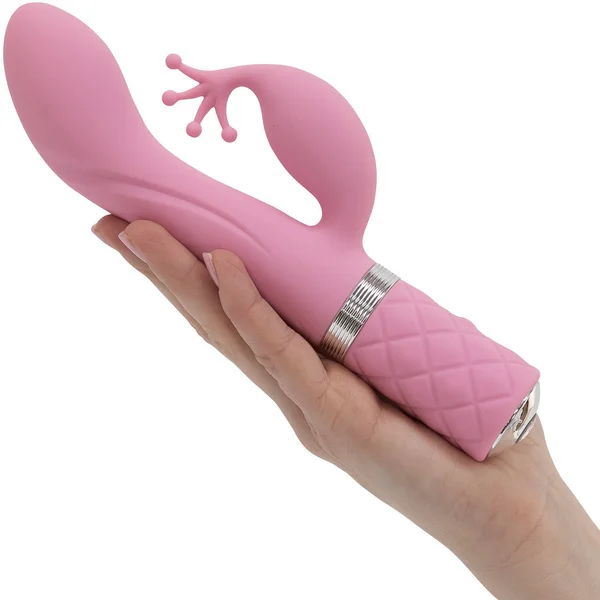 Pillow Talk Kinky Silicone Waterproof Rechargeable Dual Stimulation Vibrator - Pink — image 11 of 13
