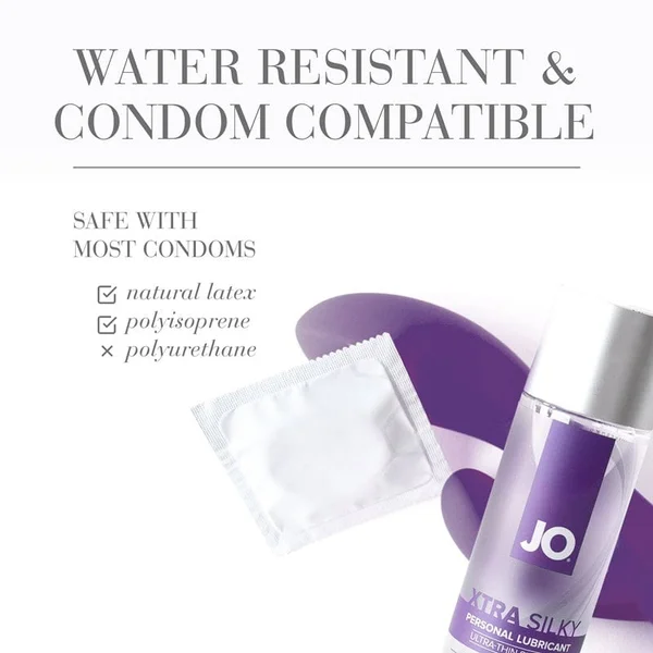 JO XTRA Silky Ultra-Thin Silicone Based Personal Lubricant 1 fl oz — image 9 of 12