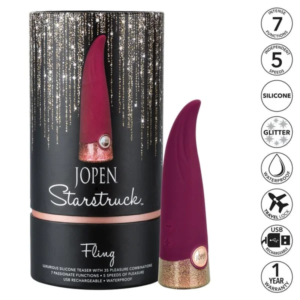 Starstruck Fling Waterproof Rechargeable Silicone Clitoral Vibrator by Jopen — image 22 of 22