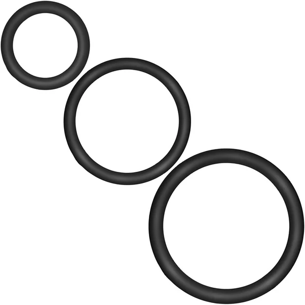 Performance VS4 Pure Premium Silicone Cock Rings By Blush Novelties - Black — image 7 of 12