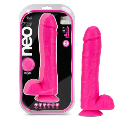 Blush Neo Elite 11 Inch Dual Density Cock with Balls