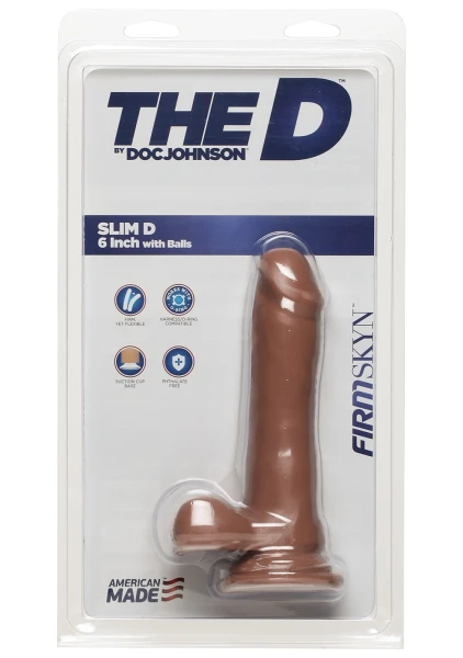 The D™ - Slim D - 6" with Balls - FIRMSKYN™