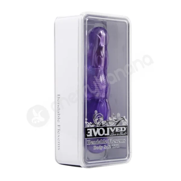 Bendable Flexems Flame Purple Vibrator