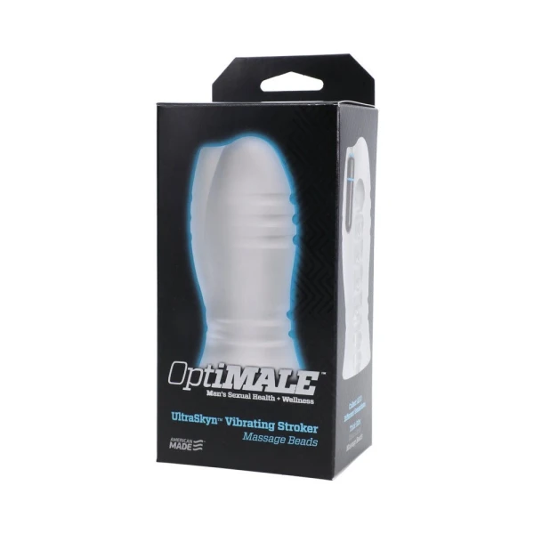 Optimale Vibrating Stroker - Massage Beads - Frost