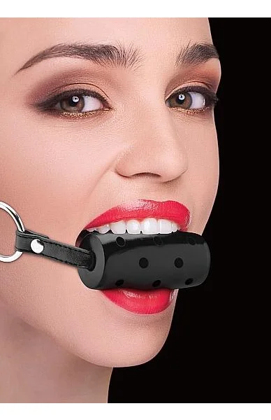Ouch Cylinder Gag Black O/S