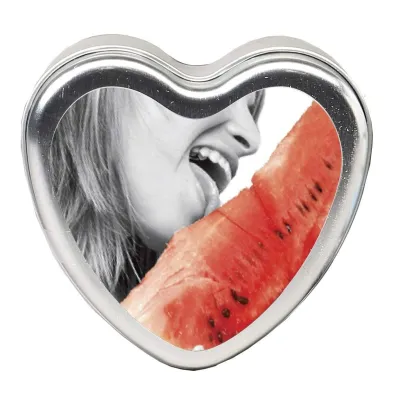 Edible Heart Candle Watermelon 4 Oz