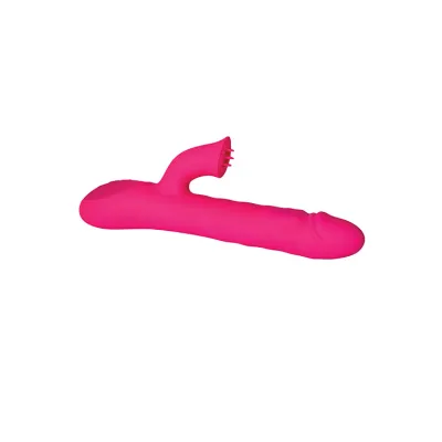 Adam and Eve 9 7 Rotating Thrusting Rabbit Vibrator with Clitoral Ticklers