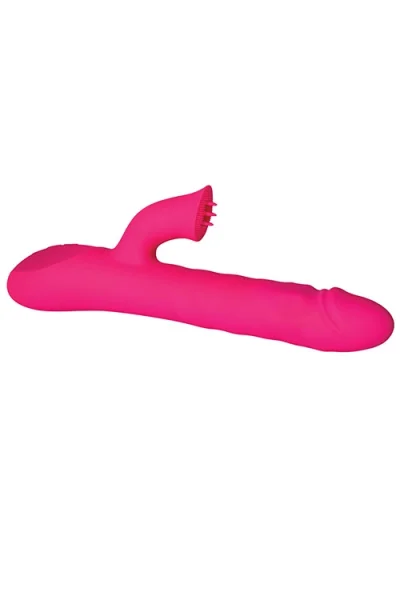 Adam and Eve 9.7" Rotating & Thrusting Rabbit Vibrator with Clitoral Ticklers
