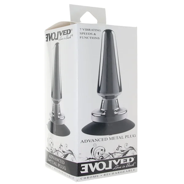 Advanced Metal Plug Rechargeable Vibrating Butt Plug By Evolved Novelties