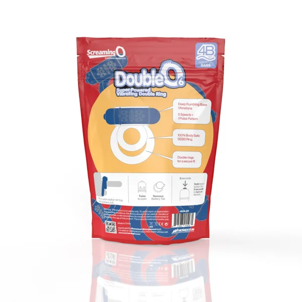 Screaming O 4b - Double O Super Powered Vibrating  Double Ring - Blueberry