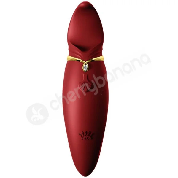 Zalo Hero Wine Red Licking Motion Clitoral Stimulator