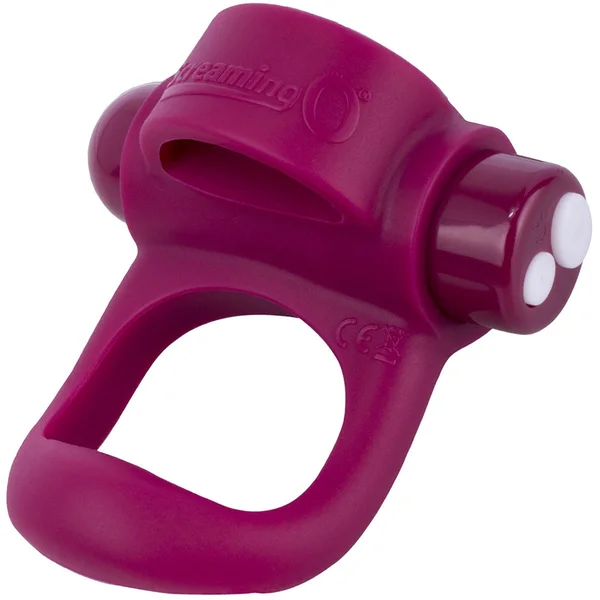 Charged You-Turn Plus Vibrating Silicone Cock Ring By Screaming O - Merlot — image 7 of 8
