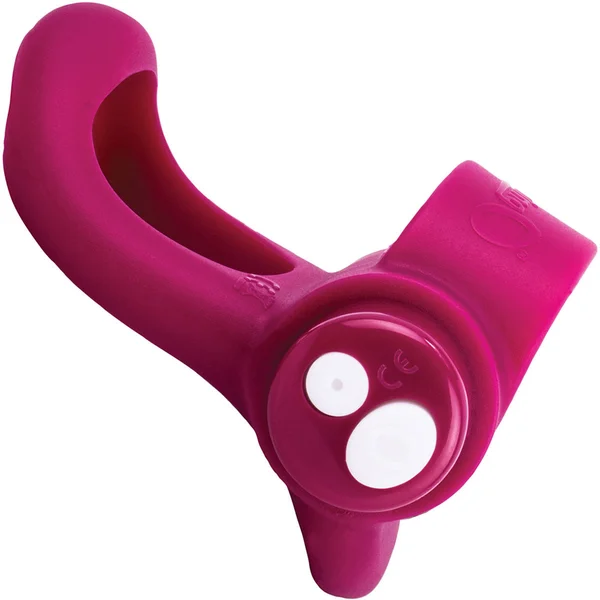 Charged You-Turn Plus Vibrating Silicone Cock Ring By Screaming O - Merlot — image 6 of 8