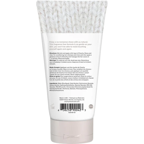 COOCHY Oh So Smooth Shave Cream  - Au Natural 3.4 oz (100 mL) — image 4 of 4