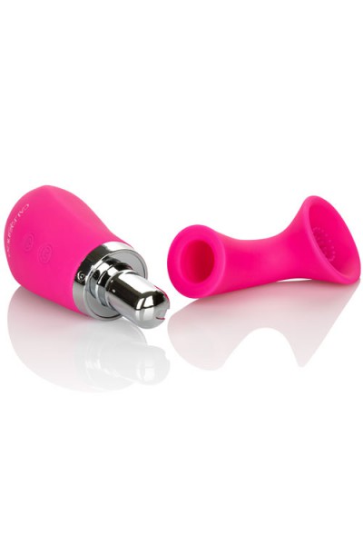 California Exotic Vibrating 6.75" Silicone Clitoral Pump