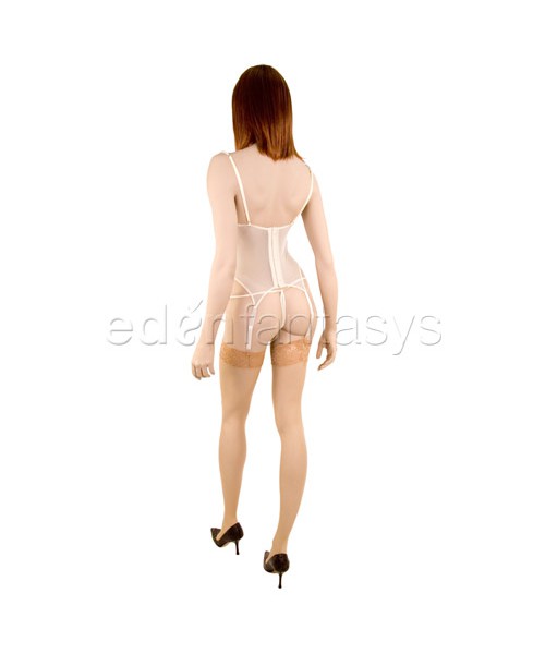 Iridescence bustier with thong