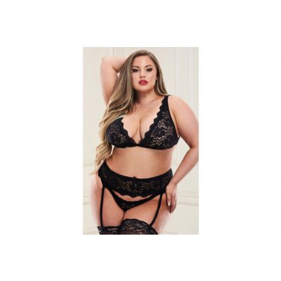 Baci 3192X 3 Piece Lace Bra Set Queen