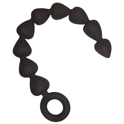 Sex Mischief Black Silicone Anal Beads