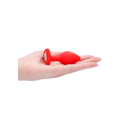 Diamond Heart Butt Plug Regular Red Glass Butt Plug