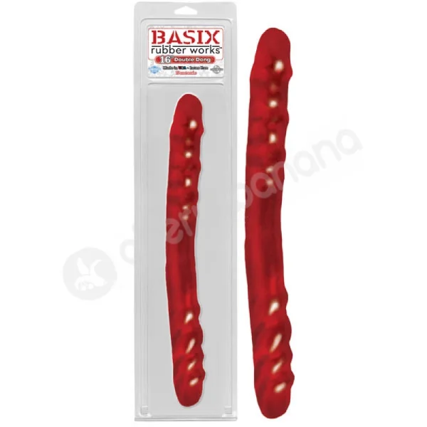 Basix Rubber Works Red 16'' Double Dong