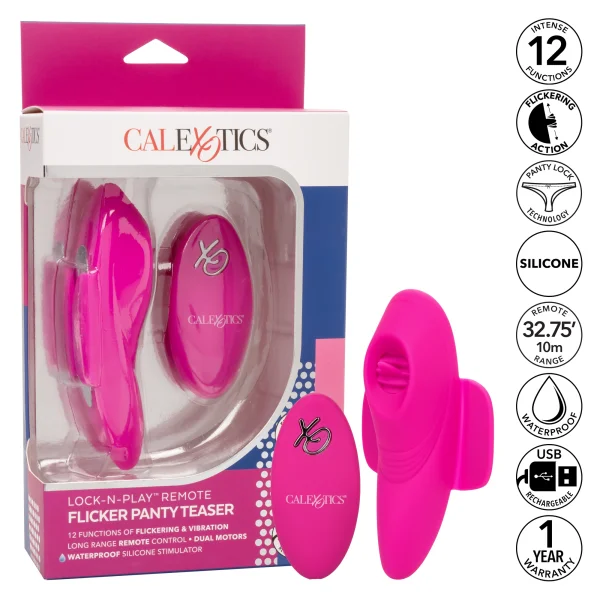 Calexotics Lock-n-Play Remote Flicker Panty Teaser