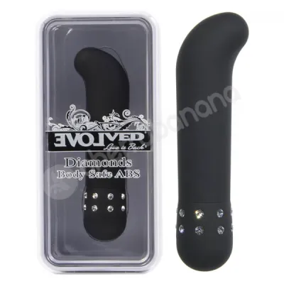 Diamond Lustre Black G spot Vibrator