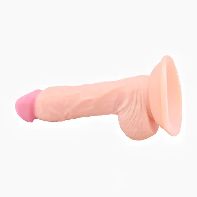 5 Inch Realistic Suction Cup Dildo With Balls Stick Pounce Up Down