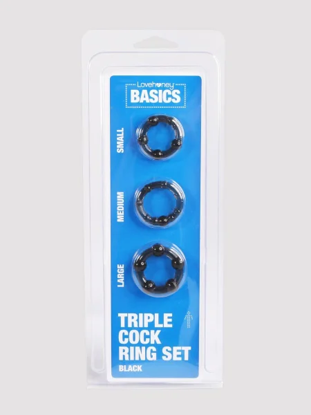 BASICS Triple Cock Ring Set (3 Count)