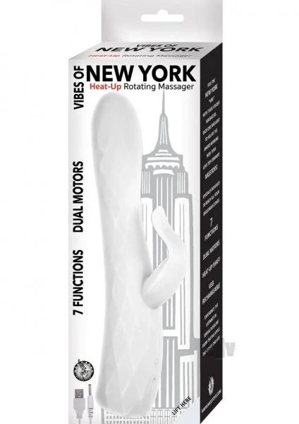 Vibes Of New York Heat Up Rotating Massager White — image 4 of 4