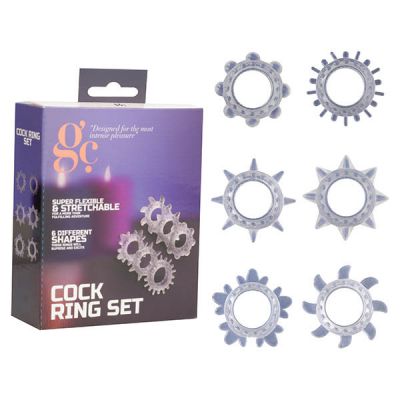 Assorted Cock Rings Set x6