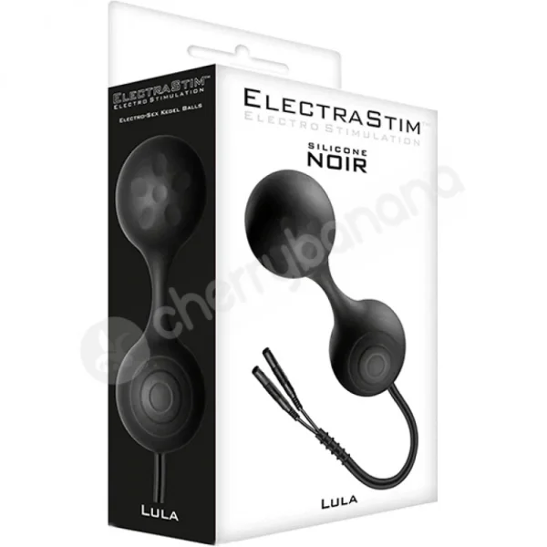 Electrastim Silicone Noir Lula Electro Stimulation Black Kegel Balls