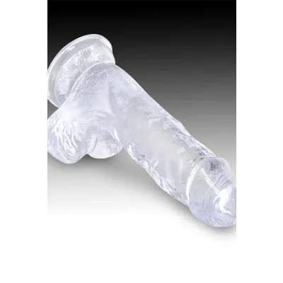 Pipedream King Cock Clear Realistic 5 Dildo with Balls Suction Cup Base