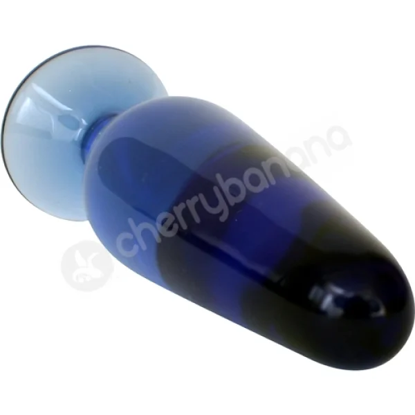 Crystal Spires Blue Smooth Butt Plug