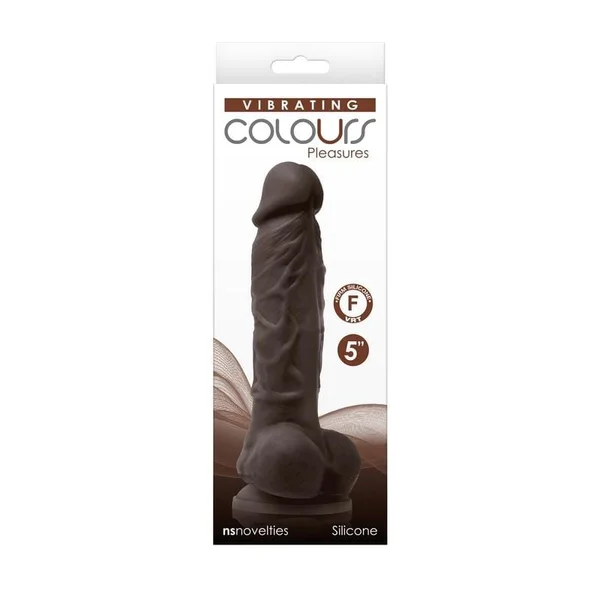 Colours Dual Density 5 Inch Silicone Suction Cup Dildo - Purple — image 21 of 24