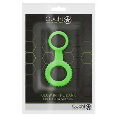 Ouch Glow In The Dark Double Cock Ring