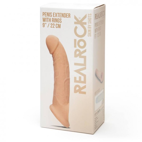 RealRock Real Feel 3 Extra Inches Penis Extender with Ball Loop