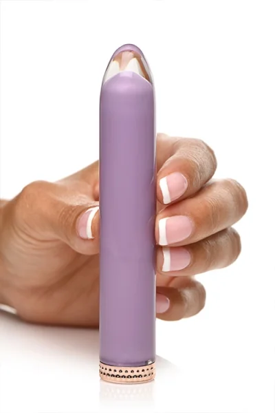 Prisms Erotic Glass 4.6" 10X Tapered Glass Bullet Vibrator