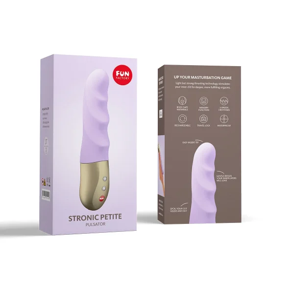 Fun Factory Stronic Petite Mini Pulsator Thrusting Dildo - Deep Sea Blue