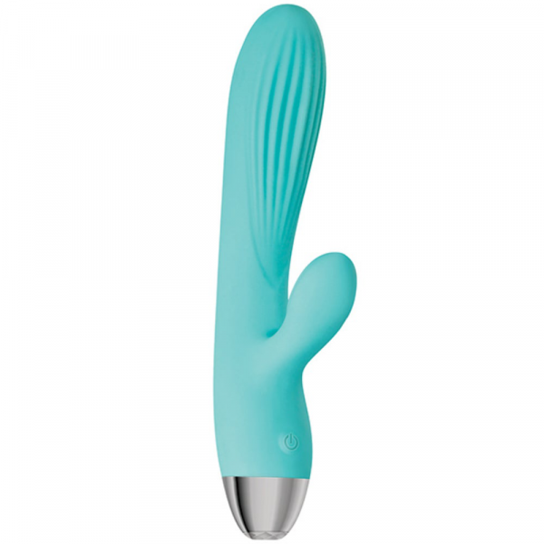 Adam & Eve Eve's Rechargeable Pulsating Dual Massager - Teal
