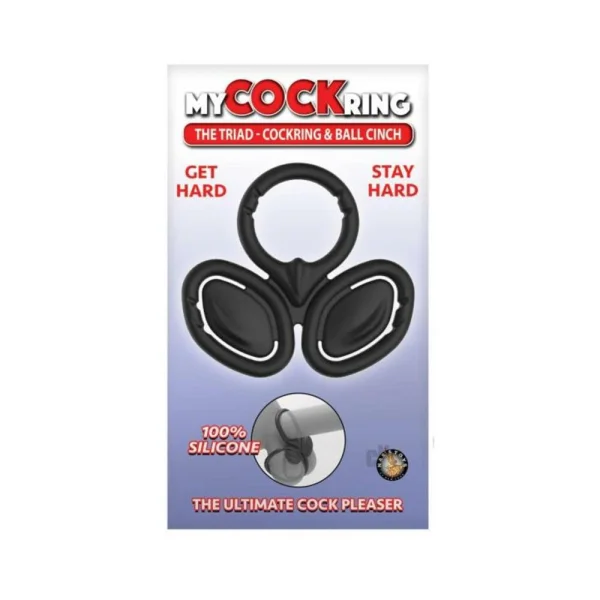 My Cockring The Triad Cockring & Ball Cinch Black — image 3 of 3