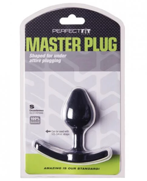 Strap On Master Butt Plug Small Black — image 5 of 6