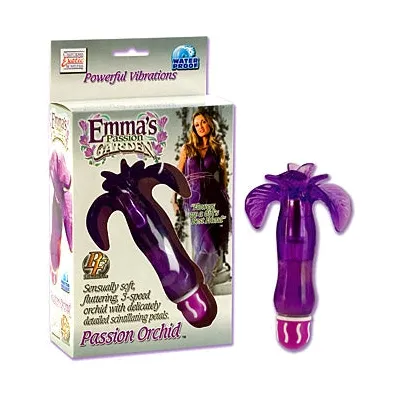 EMMAS PASSION GARDEN PASSION ORCHID 5 25 INCH VIBRATOR PURPLE