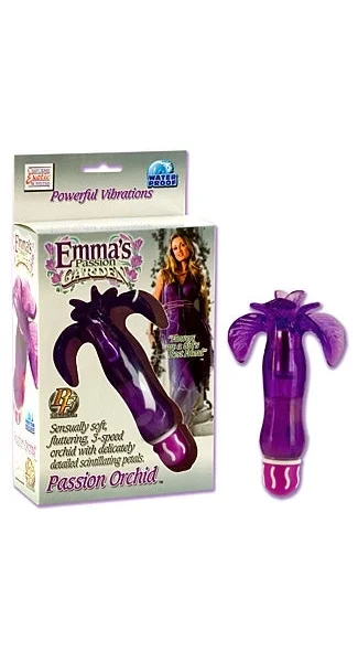 EMMAS PASSION GARDEN PASSION ORCHID 5.25 INCH VIBRATOR PURPLE