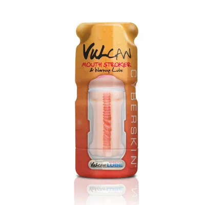 Vulcan Cyberskin Mouth Stroker Warming Lube Light