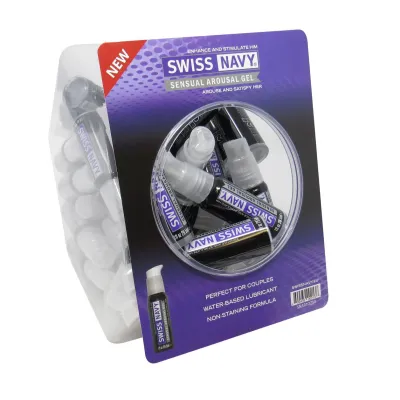 Swiss Navy Sensual Arousal Lubricant 1oz 50pc Fishbowl