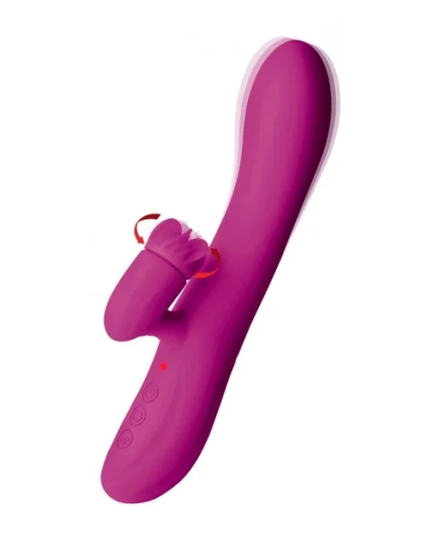 Inmi Pleasure Petal Silicone Rabbit Vibe With Rotating Petals