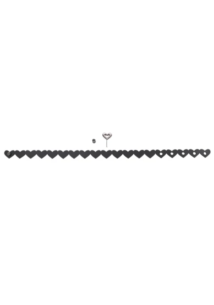 Sex & Mischief Heart Day Collar By Sportsheets - Black
