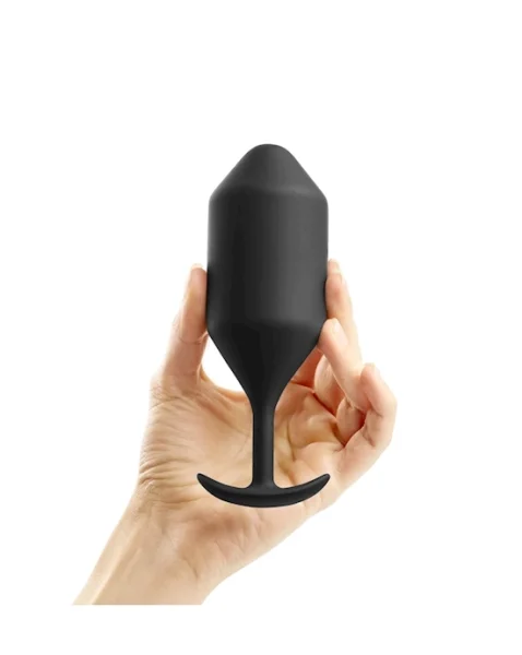 B-vibe Snug Plug 5 - Black - 5.9 Inch